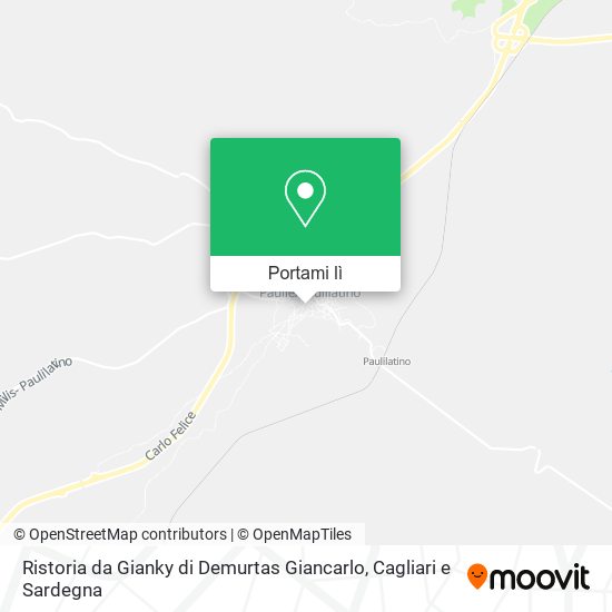 Mappa Ristoria da Gianky di Demurtas Giancarlo