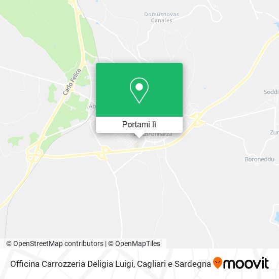 Mappa Officina Carrozzeria Deligia Luigi