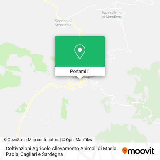 Mappa Coltivazioni Agricole Allevamento Animali di Masia Paola