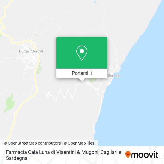 Mappa Farmacia Cala Luna di Visentini & Mugoni