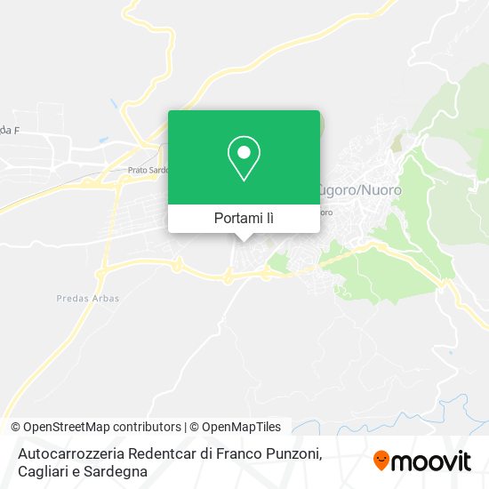 Mappa Autocarrozzeria Redentcar di Franco Punzoni