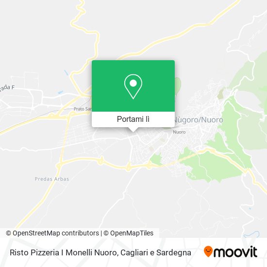 Mappa Risto Pizzeria I Monelli Nuoro
