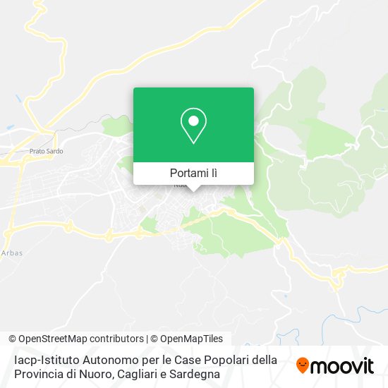 Mappa Iacp-Istituto Autonomo per le Case Popolari della Provincia di Nuoro