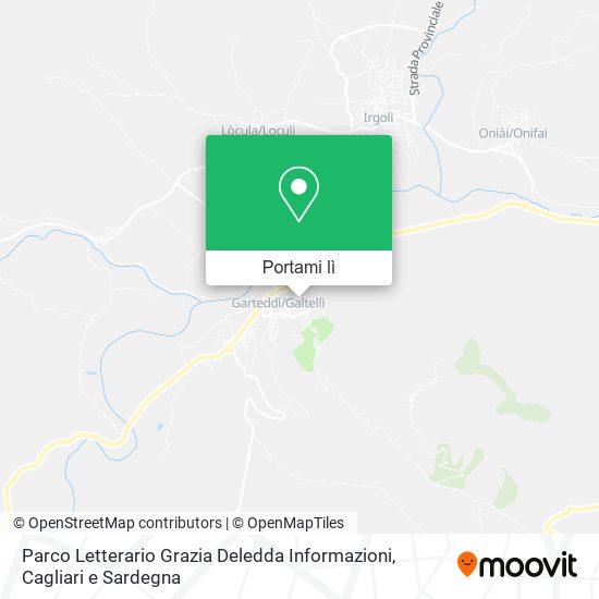 Mappa Parco Letterario Grazia Deledda Informazioni