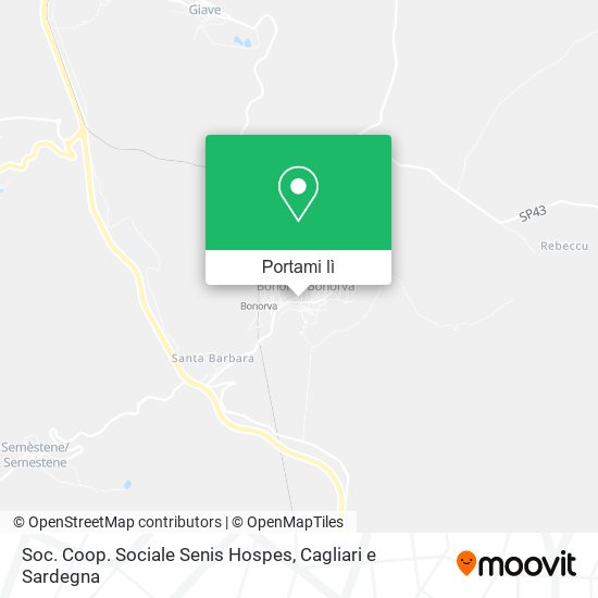 Mappa Soc. Coop. Sociale Senis Hospes