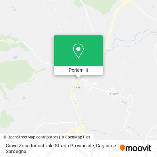 Mappa Giave Zona Industriale Strada Provinciale