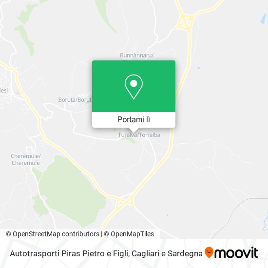 Mappa Autotrasporti Piras Pietro e Figli