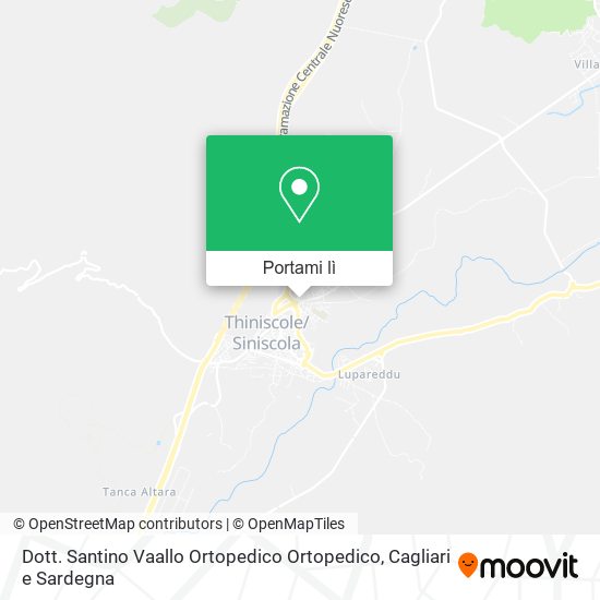 Mappa Dott. Santino Vaallo Ortopedico Ortopedico