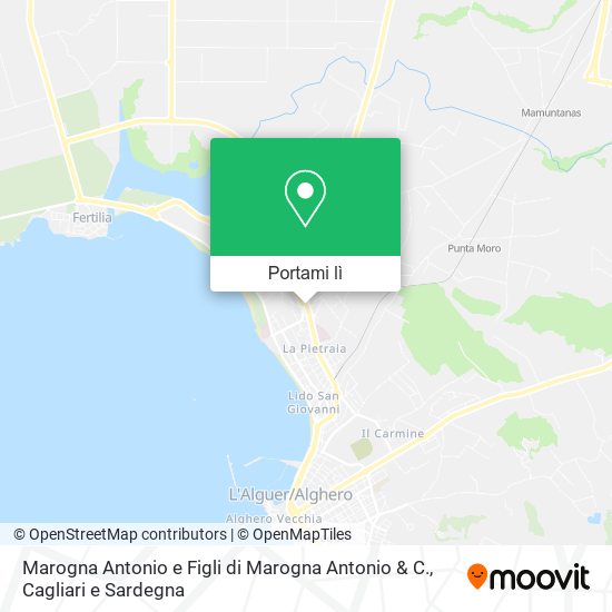 Mappa Marogna Antonio e Figli di Marogna Antonio & C.