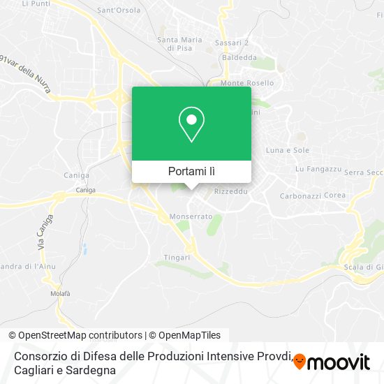 Mappa Consorzio di Difesa delle Produzioni Intensive Provdi