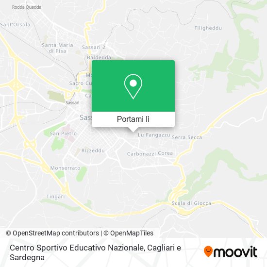 Mappa Centro Sportivo Educativo Nazionale