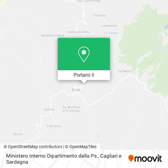 Mappa Ministero Interno Dipartimento della Ps.