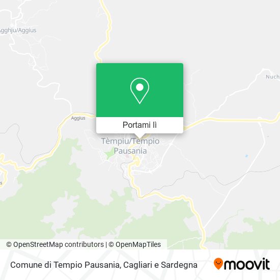 Mappa Comune di Tempio Pausania