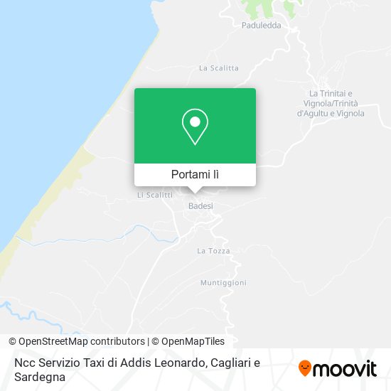 Mappa Ncc Servizio Taxi di Addis Leonardo
