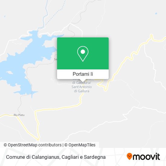 Mappa Comune di Calangianus