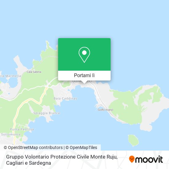 Mappa Gruppo Volontario Protezione Civile Monte Ruju