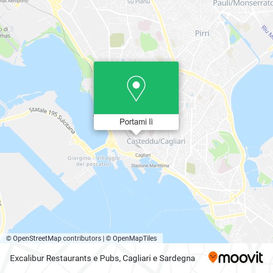 Mappa Excalibur Restaurants e Pubs