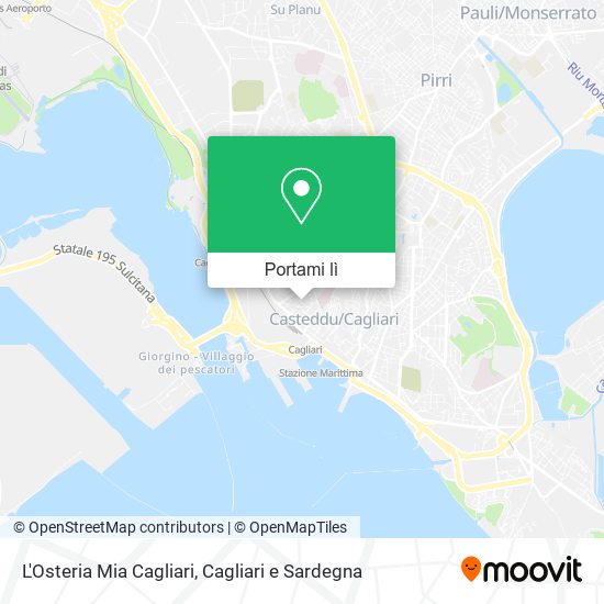 Mappa L'Osteria Mia Cagliari