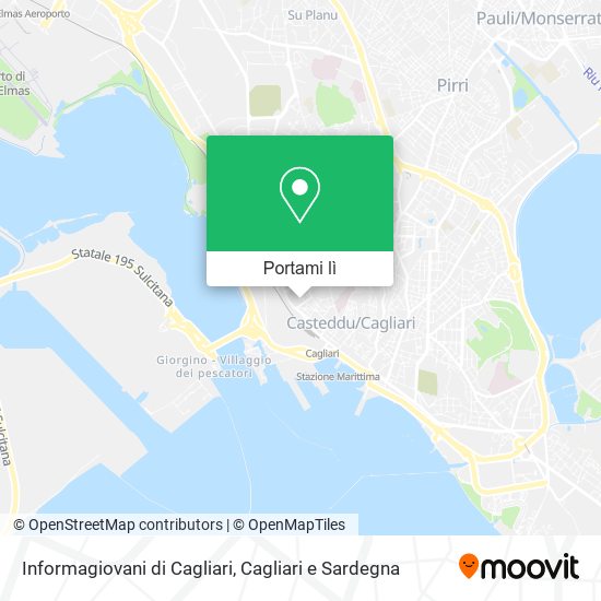 Mappa Informagiovani di Cagliari