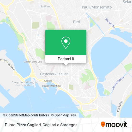 Mappa Punto Pizza Cagliari