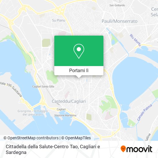 Mappa Cittadella della Salute-Centro Tao