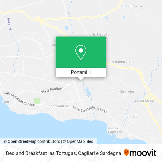 Mappa Bed and Breakfast las Tortugas
