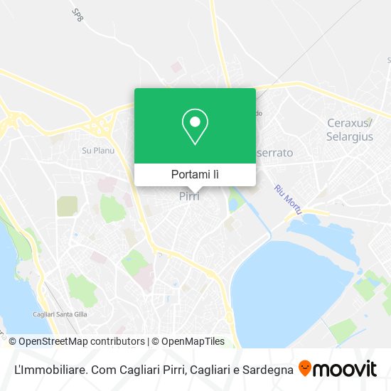 Mappa L'Immobiliare. Com Cagliari Pirri