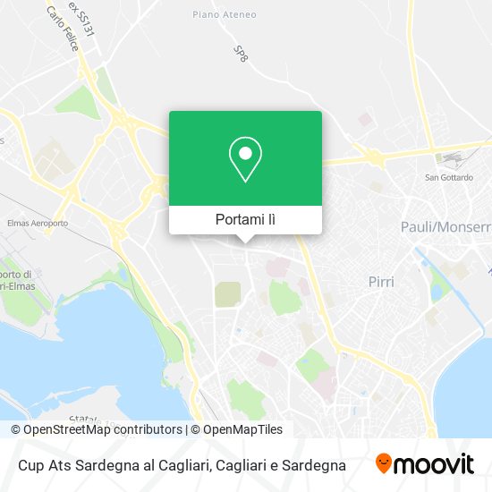 Mappa Cup Ats Sardegna al Cagliari