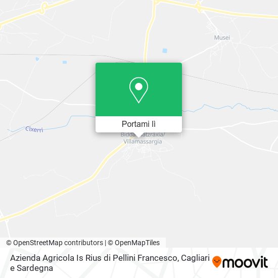 Mappa Azienda Agricola Is Rius di Pellini Francesco