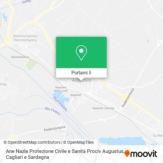 Mappa Ane Nazle Protezione Civile e Sanità Prociv Augustus