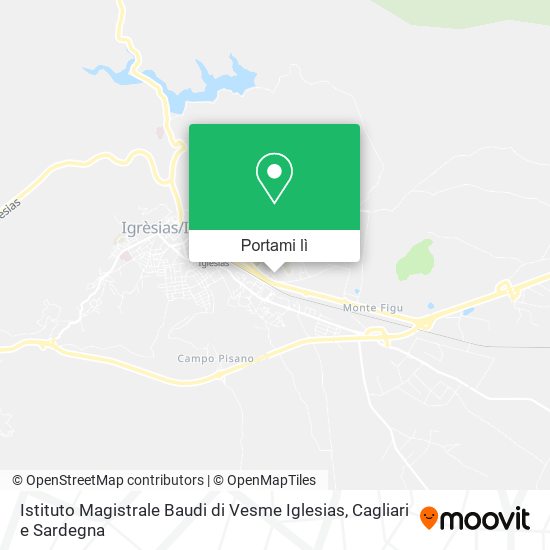 Mappa Istituto Magistrale Baudi di Vesme Iglesias