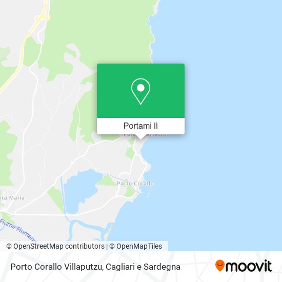 Mappa Porto Corallo Villaputzu