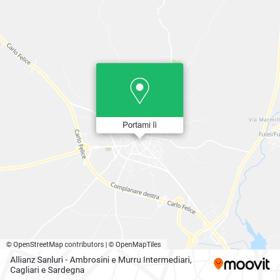 Mappa Allianz Sanluri - Ambrosini e Murru Intermediari
