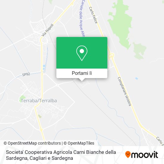 Mappa Societa' Cooperativa Agricola Carni Bianche della Sardegna