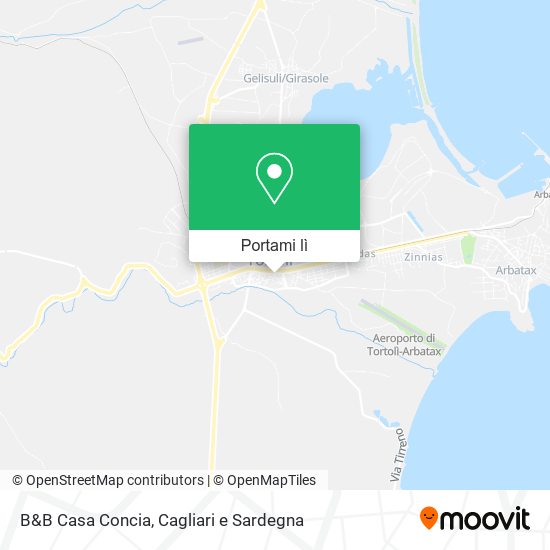 Mappa B&B Casa Concia