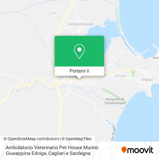 Mappa Ambulatorio Veterinario Pet House Murino Giuseppina Edvige