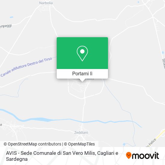 Mappa AVIS - Sede Comunale di San Vero Milis