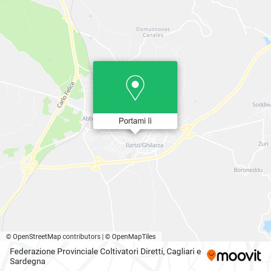 Mappa Federazione Provinciale Coltivatori Diretti