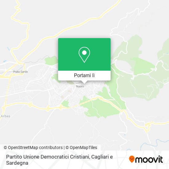 Mappa Partito Unione Democratici Cristiani