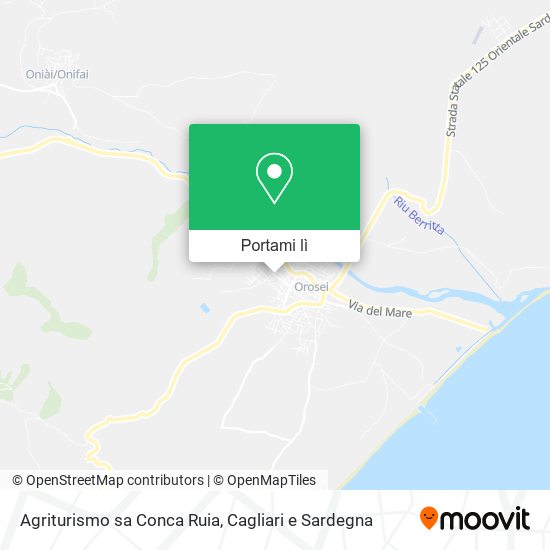 Mappa Agriturismo sa Conca Ruia