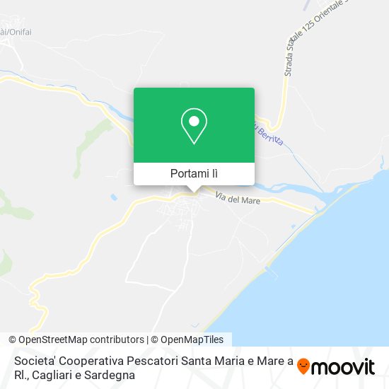 Mappa Societa' Cooperativa Pescatori Santa Maria e Mare a Rl.