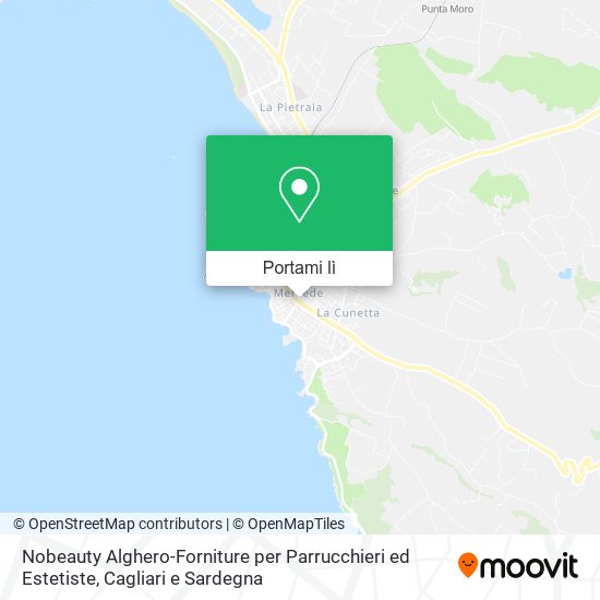 Mappa Nobeauty Alghero-Forniture per Parrucchieri ed Estetiste