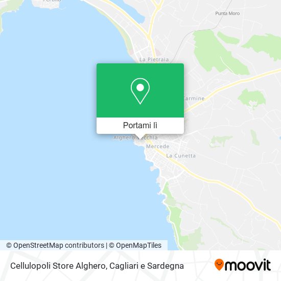 Mappa Cellulopoli Store Alghero