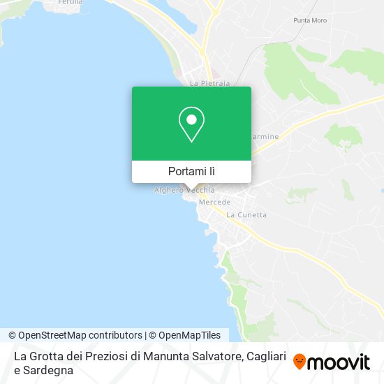 Mappa La Grotta dei Preziosi di Manunta Salvatore