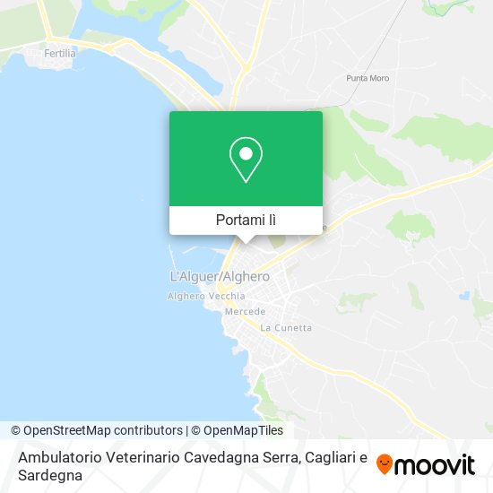 Mappa Ambulatorio Veterinario Cavedagna Serra