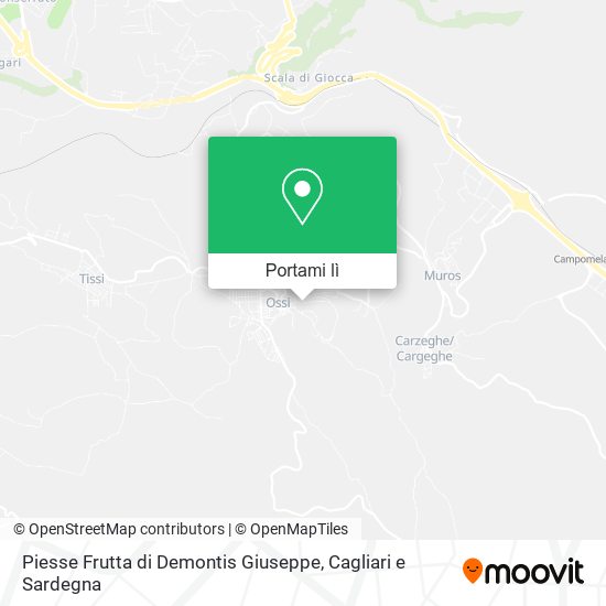 Mappa Piesse Frutta di Demontis Giuseppe