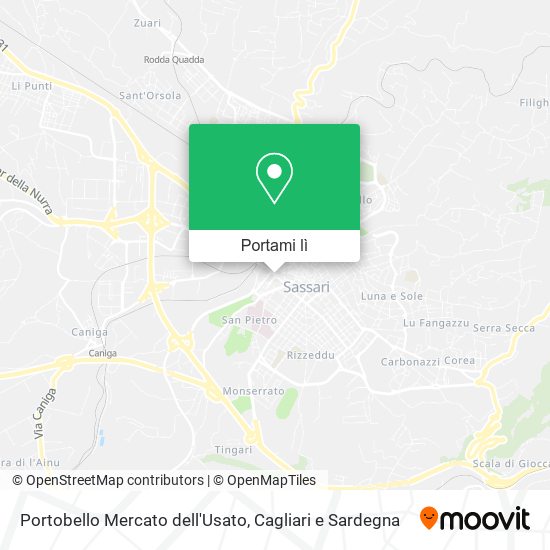 Mappa Portobello Mercato dell'Usato