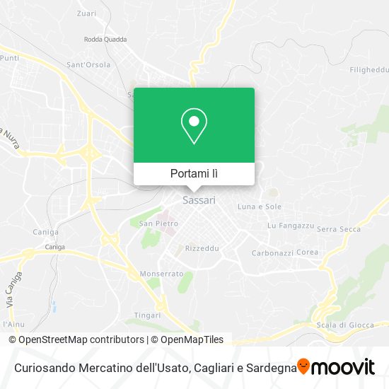 Mappa Curiosando Mercatino dell'Usato