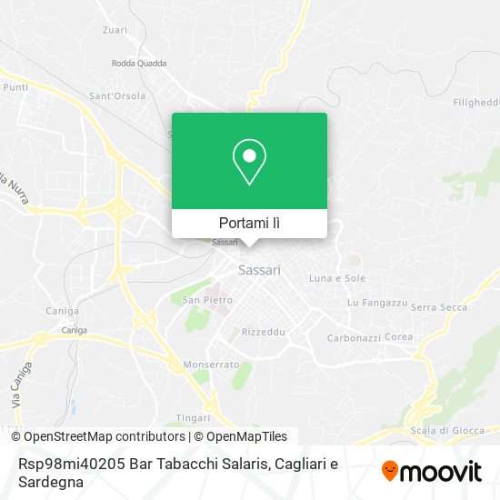 Mappa Rsp98mi40205 Bar Tabacchi Salaris