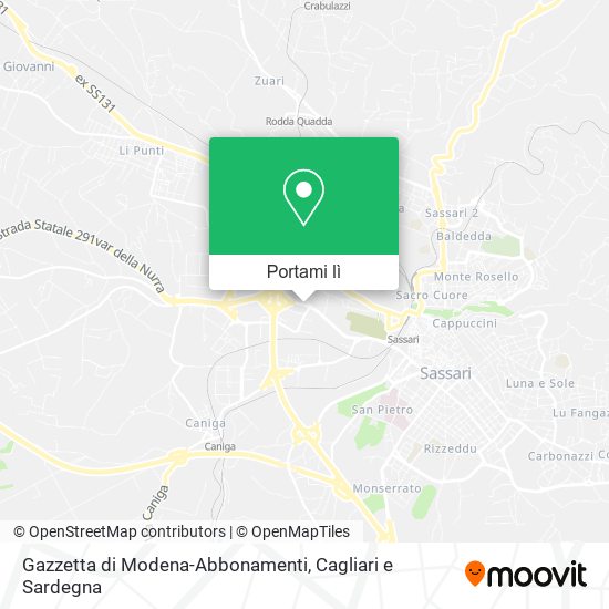 Mappa Gazzetta di Modena-Abbonamenti